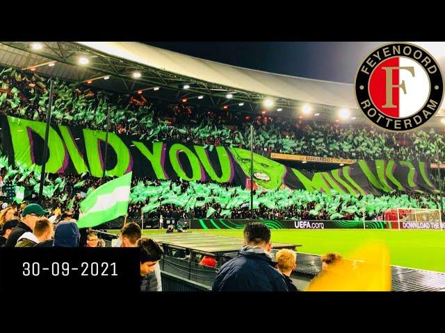 Feyenoord Ultras Action on Conference League || Feyenoord vs Slavia Praha (30.09.2021)