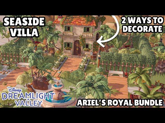 2 WAYS TO DECORATE//ARIEL'S ROYAL BUNDLE//SEASIDE VILLA//STRUCTURED DESIGN//DISNEY DREAMLIGHT VALLEY