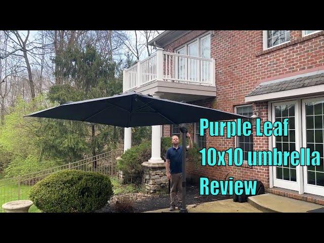 Purple leaf patio umbrella. Best patio umbrella on Amazon? Review