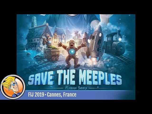 Save the Meeples — game overview at FIJ 2019 in Cannes