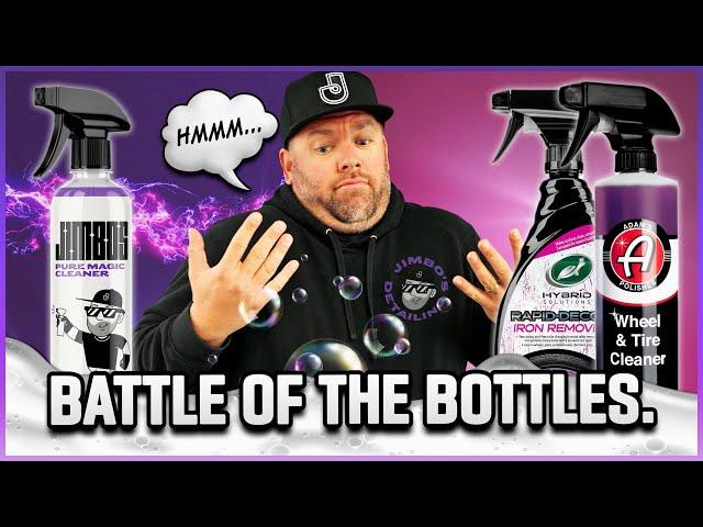 ADAM'S WHEEL & TIRE CLEANER VS TURTLE WAX IRON REMOVER VS JIMBOS PURE MAGIC CLEANER