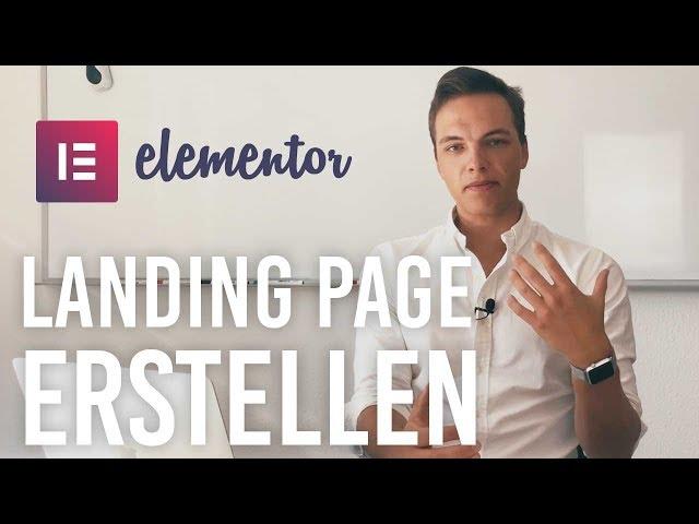 Landing Page erstellen KOSTENLOS mit Elementor Builder + WordPress - Tutorial 2018