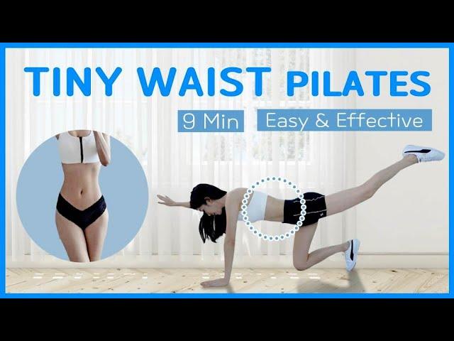 10 MIN FLAT BELLY PILATES AT HOME / TINY WAIST(NO WIDER) & CORE / BEGINNER FRIENDLY _Shirlyn Workout