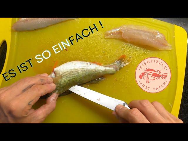 Barsch (EGLI) filetieren OHNE ausnehmen & entschuppen?!? | FishFizzle