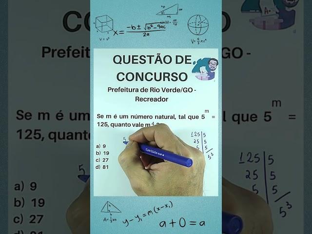MATEMÁTICA EM CONCURSO #shorts
