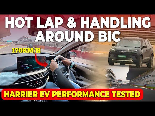 Tata Harrier EV Track Test At BIC | Hot Lap & Handling Review