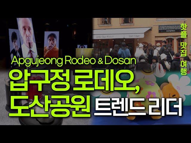 Seoul travel guide. Apgujeong Rodeo Street, a popular tourist destination.