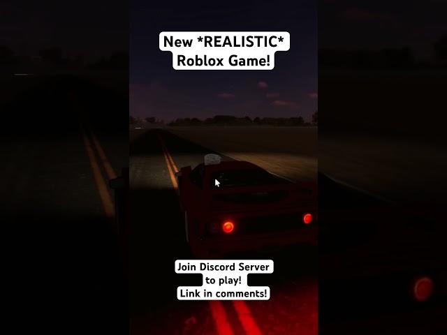 New *REALISTIC* ROBLOX GAME!! Join Discord Serve to play! #driveworld #robux #roblox #robloxitems