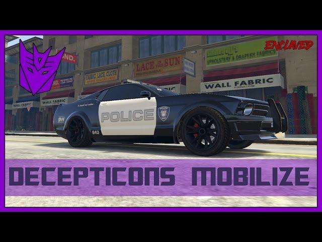 TRANSFORMERS (2007) - DECEPTICONS MOBILIZE SCENE REMAKE (GTA V MACHINIMA)