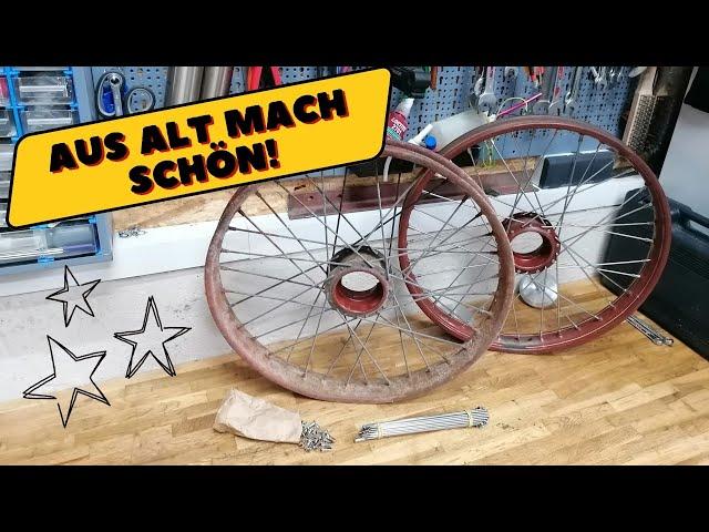 Felgen neu Einspeichen | Restauration & Technik