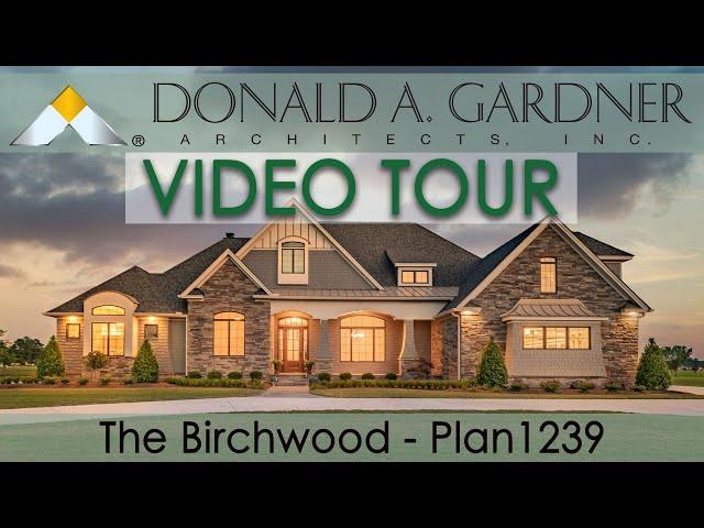 Sprawling one-story house plan with Craftsman style and outdoor living | The Birchwood