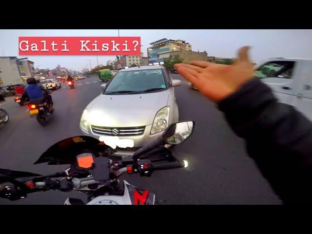 Idiot Car driver | KTM Duke Jaipur