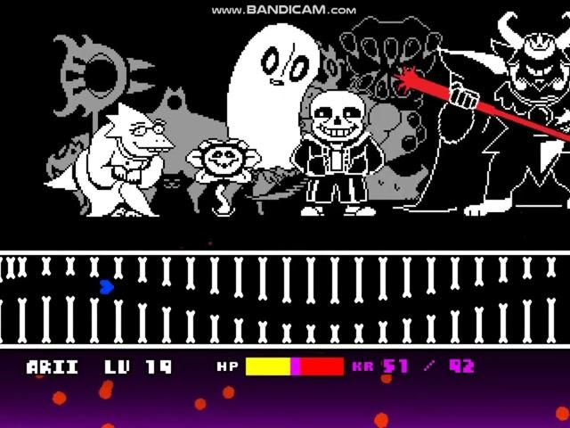 "sans survival fight" [Fangame made by: Ari (Treo)]