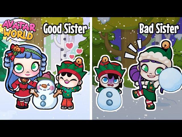 Good Sister vs. Bad Sister in AVATAR WORLD  | SAD STORY  | Avatar World | PAZU Games