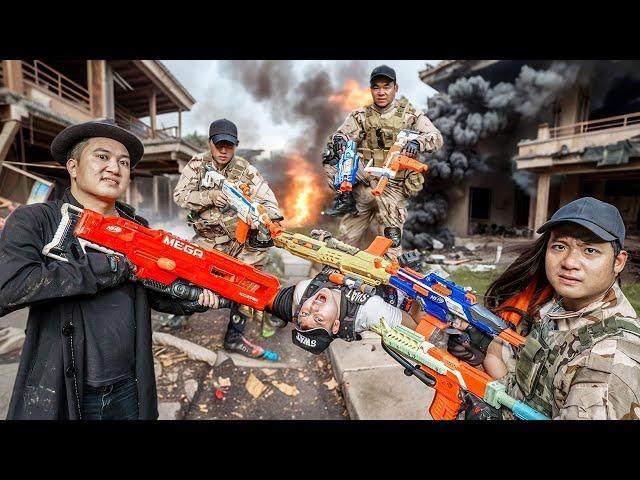 LTT Game Nerf War : SEAL X High Speed ​​Nerf Gun Chase Fight in the Explosive Chaos Zone!