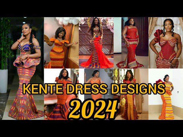 New Ghanaian kente styles for engagement | kente dress designs for ladies |African dresses in pagne