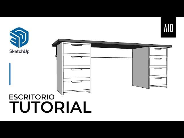 Diseña tu propio escritorio en 3D  I  Sketchup para principiantes