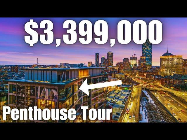 South End Penthouse Tour | $3.5 Million Boston Condo