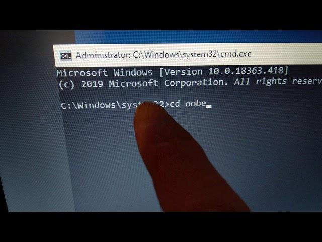 oobe error windows 10 installation