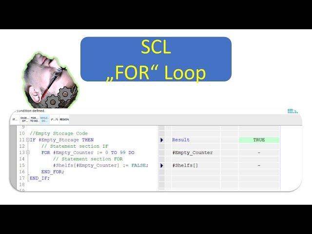 TIA Portal: "FOR" "TO" "DO" Loops in SCL