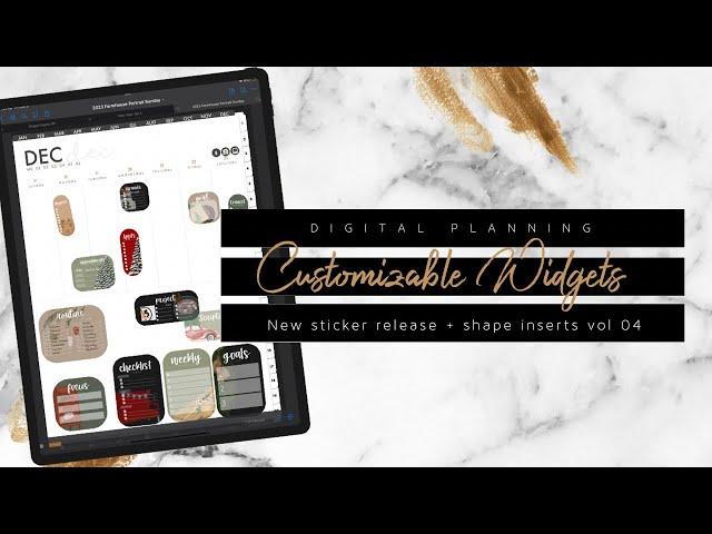 Customizable Widgets for Digital Planning | The BEST things to use for digital planning! SO EASY!