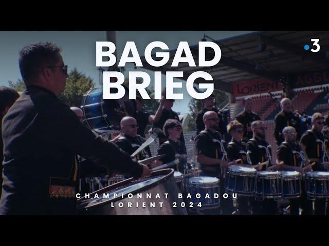 Bagad Brieg (Briec) au championnat 2024 des bagadoù de Lorient