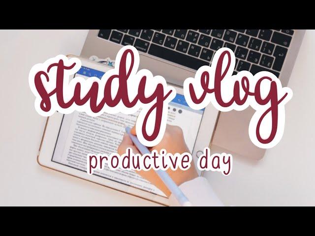 study vlog #2 // my productive day