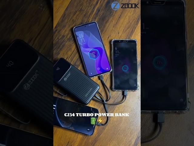 Power up anywhere, anytime with the  C234 Turbo PowerBank!