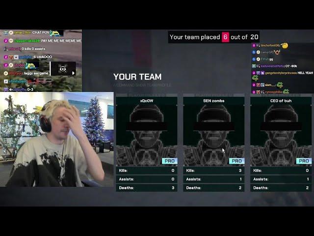 xQc is Absolutely Useless During "Off The Grid" Tournament