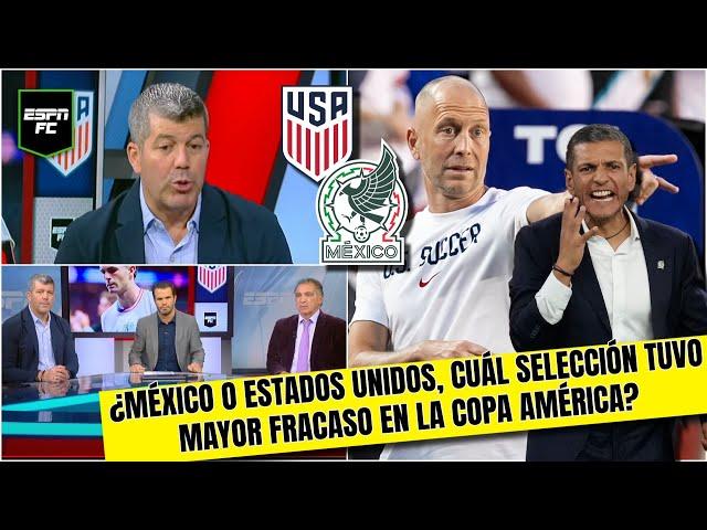 ¡INSÓLITO! ESTADOS UNIDOS tuvo mayor FRACASO que la SELECCIÓN MEXICANA en Copa América | ESPN FC