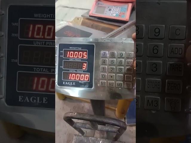 EAGLE Scale 100kg calibration@malik Scale works
