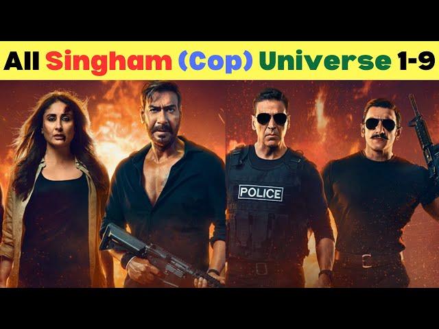 All Singham Cop Universe Movies List | How to watch Rohit Shetty Cop Universe | Singham Again