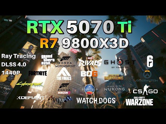 RTX 5070 Ti - Test in 20 Games | 1440P | Max Graphics | DLSS 4.0