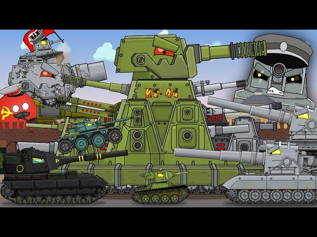 Heroes don't die! KV-44-M2 and other monsters. Cartoons about tanks