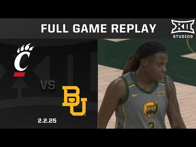 Cincinnati vs. Baylor (2.2.25) Full Game Replay | 2024-25 Big 12 Women's Basketball