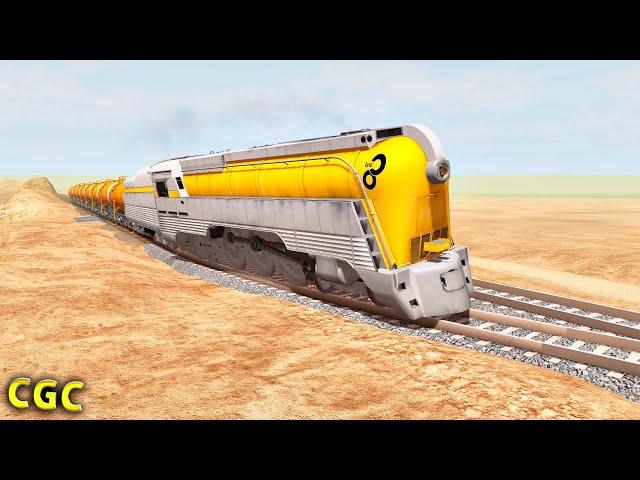 Steam train crashes #14 BeamNG Drive