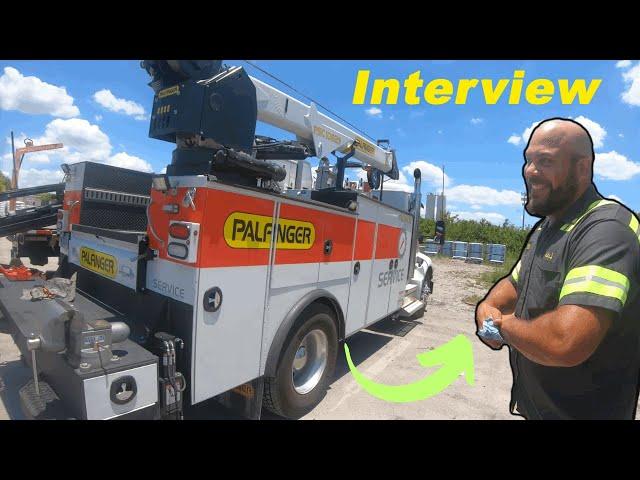 I Ran Into A Palfinger Field Service Mechanic! - Quick Interview!