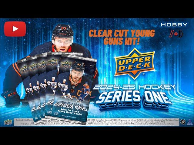 2024-25 Upper Deck Series 1: Clear Cut Young Guns Hit!