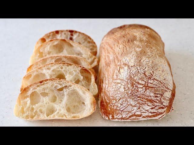 I don't buy bread anymore! Ciabatta without a kneader. It’s incredibly delicious