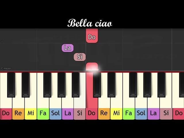 Piano pour enfant - Bella ciao