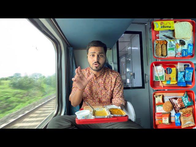 Trivandrum Rajdhani Express train journey in 3rd AC *Premium Food review* 