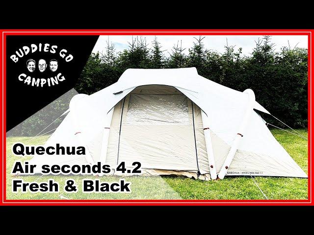 Quechua Airseconds 4.2 fresh&black  Vorstellung  Aufbau Roomtour  Abbau  Fazit 