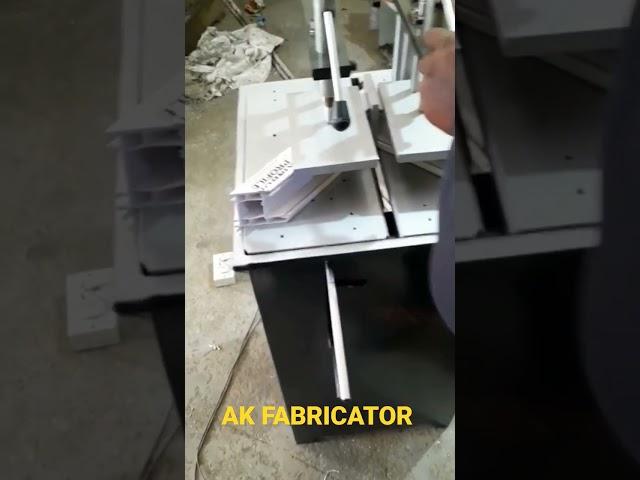 UPVC MANUAL MACHINE JOINTS CORNER||AK FABRICATOR|| #glass #aluminium #shorts #trending