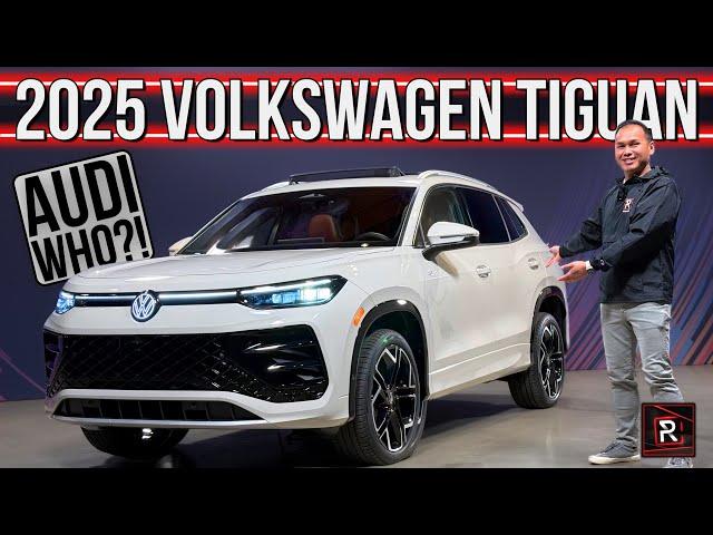 The 2025 Volkswagen Tiguan SEL R-Line Is An Audi-Like Family SUV With Touareg Vibes