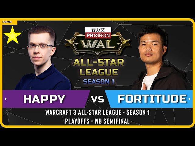 WC3 - [UD] Happy vs Fortitude [HU] - WB Semifinal - Warcraft 3 All-Star League - Season 1