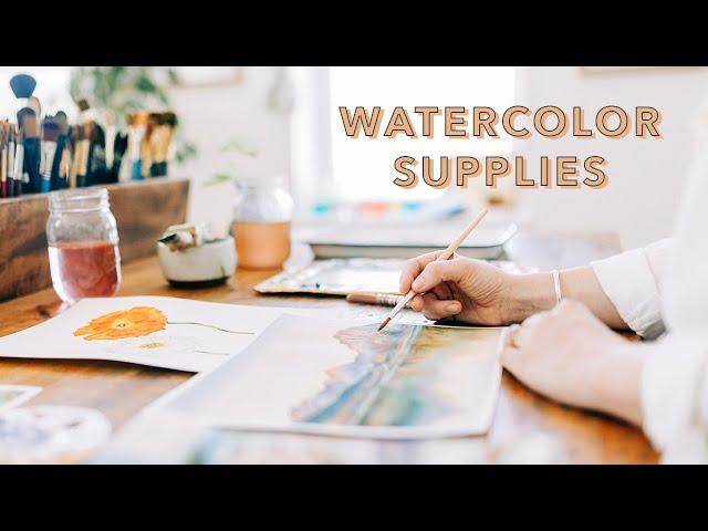 Watercolor Supplies Must Haves | Watercolor 101 with Sarah Cray of Let's Make Art