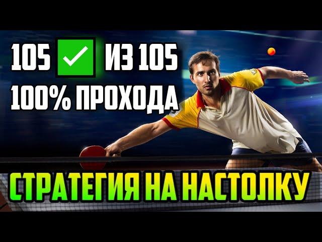 СТРАТЕГИЯ НА НАСТОЛЬНЫЙ ТЕННИС. ПОБЕДА ФАВОРИТА ПЛЮС ТОТАЛ БОЛЬШЕ