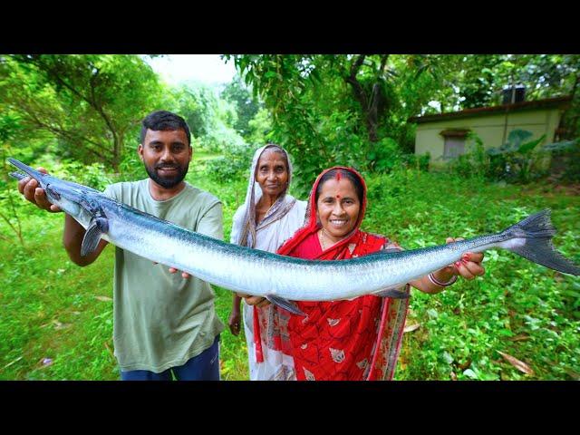 4kg ওজনের ওড়িশার সমুদ্রের নীল বকঠুটো মাছের স্বাদ কেমন | Sea special Bokthuto fish cutting & cooking