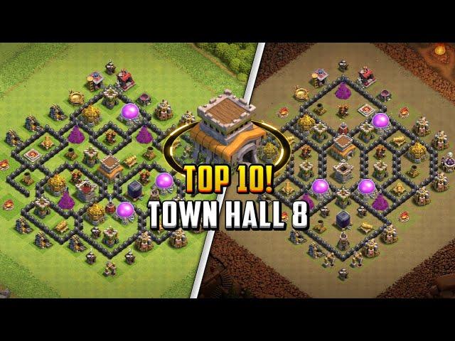 New Best Town Hall 8 (TH8) Farming/Trophy Base Layout + Copy Link 2024 | Clash of Clans