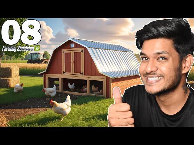 Farming Simulator 25 ▶ Building First Chicken Coupe Part8